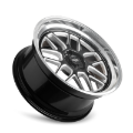 Picture of Ridler 611 17x7 / 5x114.3 BP / 0mm Offset / 83.82mm Hub Gls Blk/Mill w/ Diamond Cut Lip Wheel