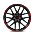Picture of Touren 3260 TR60 20x8.5 / 5x114.3/120 BP / 20mm Offset / 74.1mm Hub Gloss Black w/ Red Ring Wheel