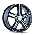 Picture of Touren 3262 TR62 16x7 / 5x100/114.3 BP / 40mm Offset / 72.62mm Hub Gloss Black Machined Wheel
