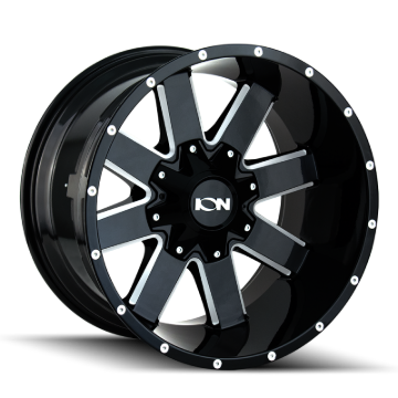Picture of ION 141 17x9 / 8x170 BP / -12mm Offset / 125.2mm Hub Gloss Black Milled Wheel
