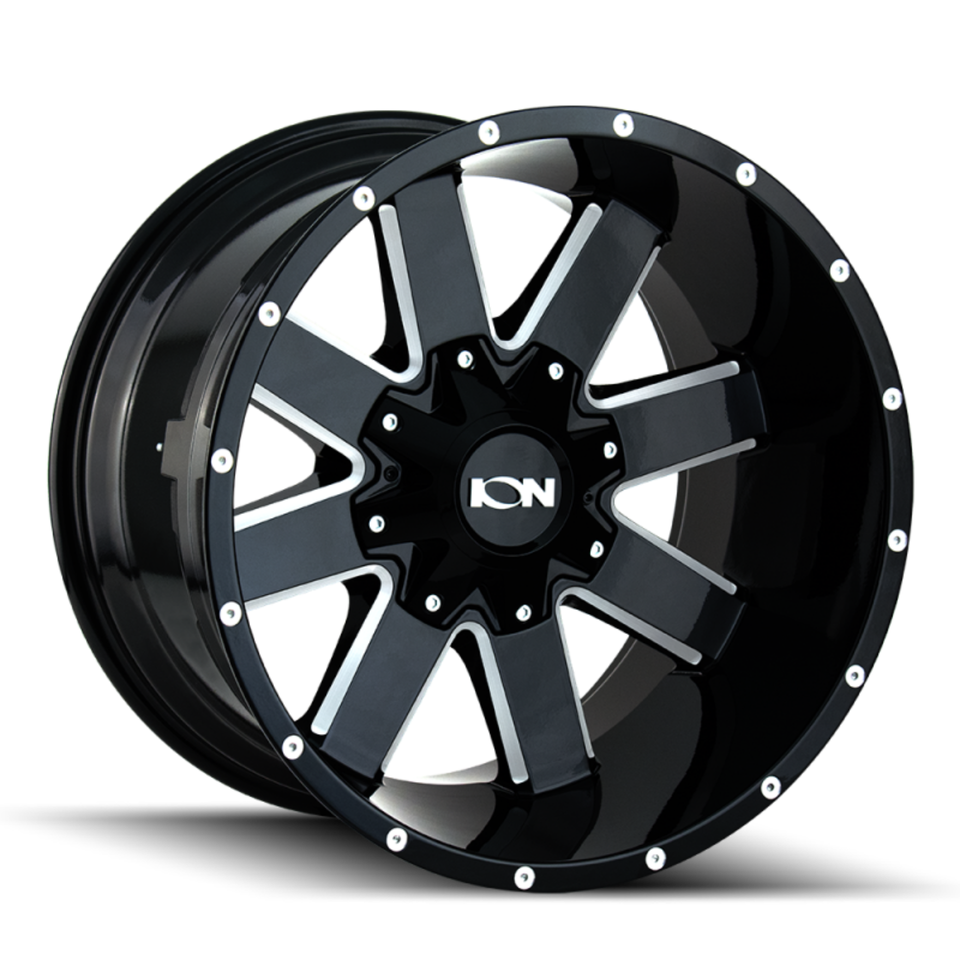 Picture of ION 141 17x9 / 8x170 BP / 18mm Offset / 125.2mm Hub Gloss Black Milled Wheel