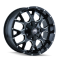 Picture of Mayhem 8015 Warrior 17x9 / 8x170 BP / 18mm Offset / 125.2mm Hub Gloss Black Milled Wheel