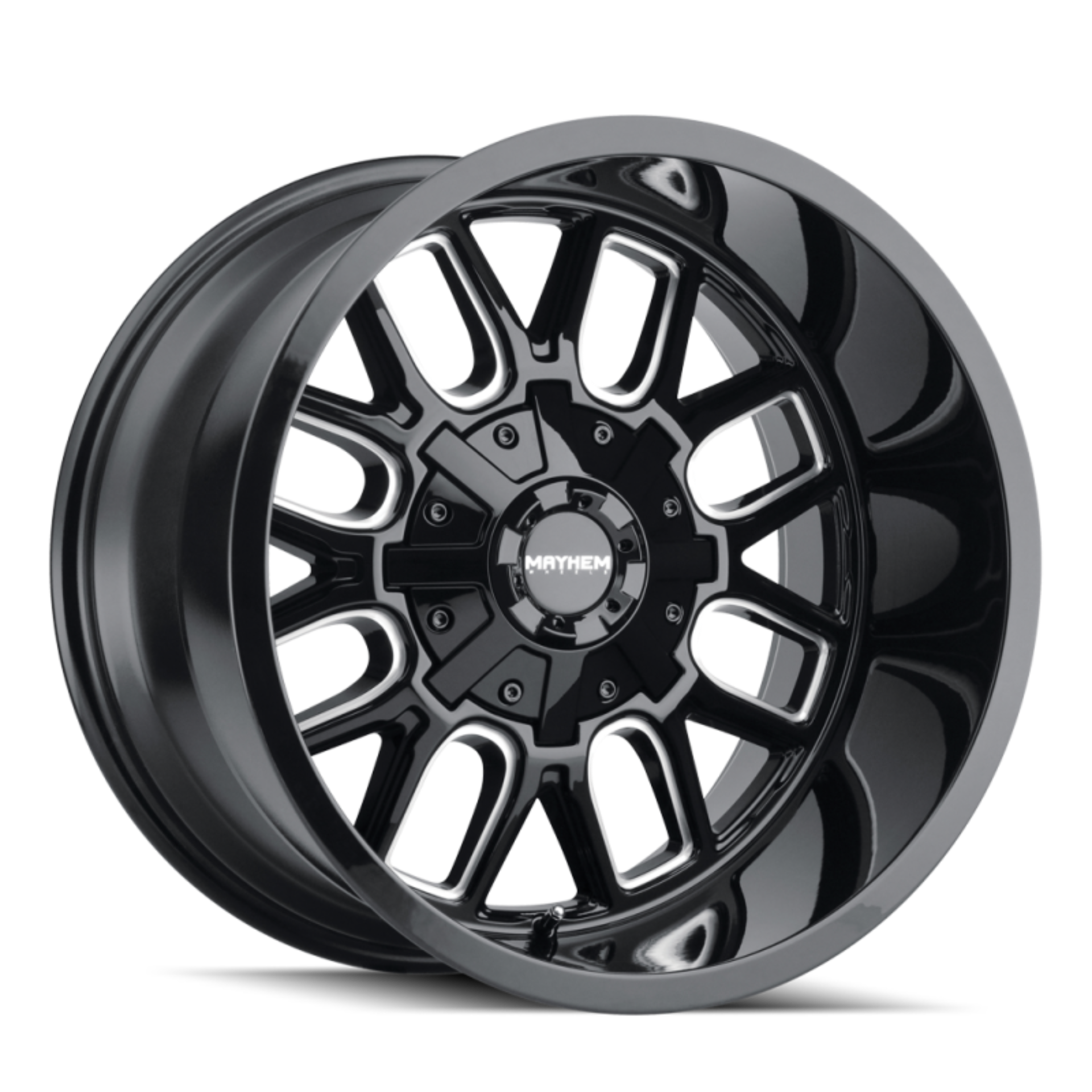 Picture of Mayhem 8107 Cogent 20x10 / 8x165.1 BP / -19mm Offset / 130.8mm Hub Gloss Black Milled Wheel