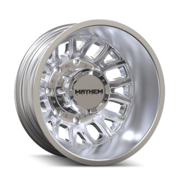 Picture of Mayhem 8107D Cogent Dually 17x6.5 / 8x165.1 BP / -142mm Offset / 121.3mm Hub Polished Wheel