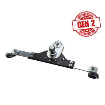 Picture of Gen-Y 2017+ Ford GoosePuck II 5in Offset Ball Puck Mount & 25K Towing w/Safety Chain Anchors