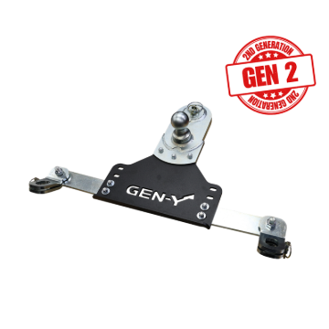 Picture of Gen-Y 18-19 GM Short/Long Bed GoosePuck II 5in Offset Ball Puck Mount 25K TW w/Safety Chain Anchors