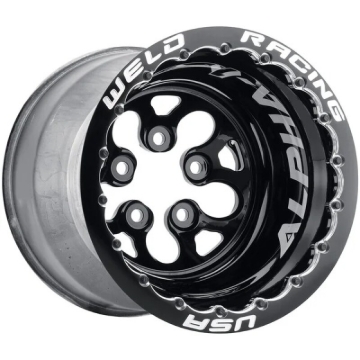 Picture of Weld Alpha-1 15x14 / 5x4.5 BP / 5in. BS Black Wheel - Black Double Beadlock MT