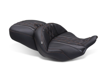 Picture of Mustang 23-25 Harley CVO Road Glide (ST) Super Touring Standard Reach One-Piece, 2 UP Black