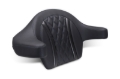 Picture of Mustang 23-25 Harley CVO Road Glide (ST) Deluxe Diamond Ext Arm Wrap-around Backrest Black