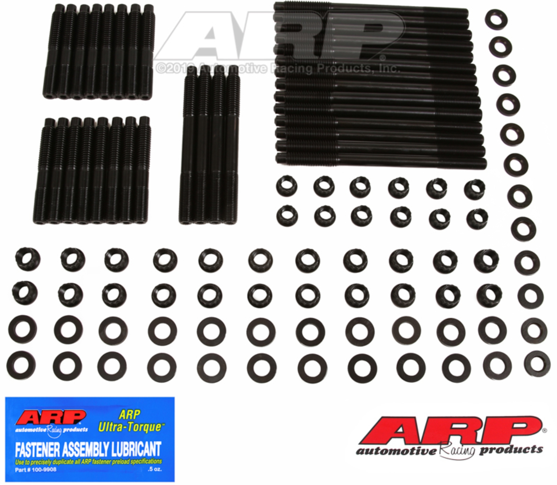 Picture of ARP SBC w/Brodix,Rodeck alum Black w/Brodix WT Jones GB2200 Head Stud Kit