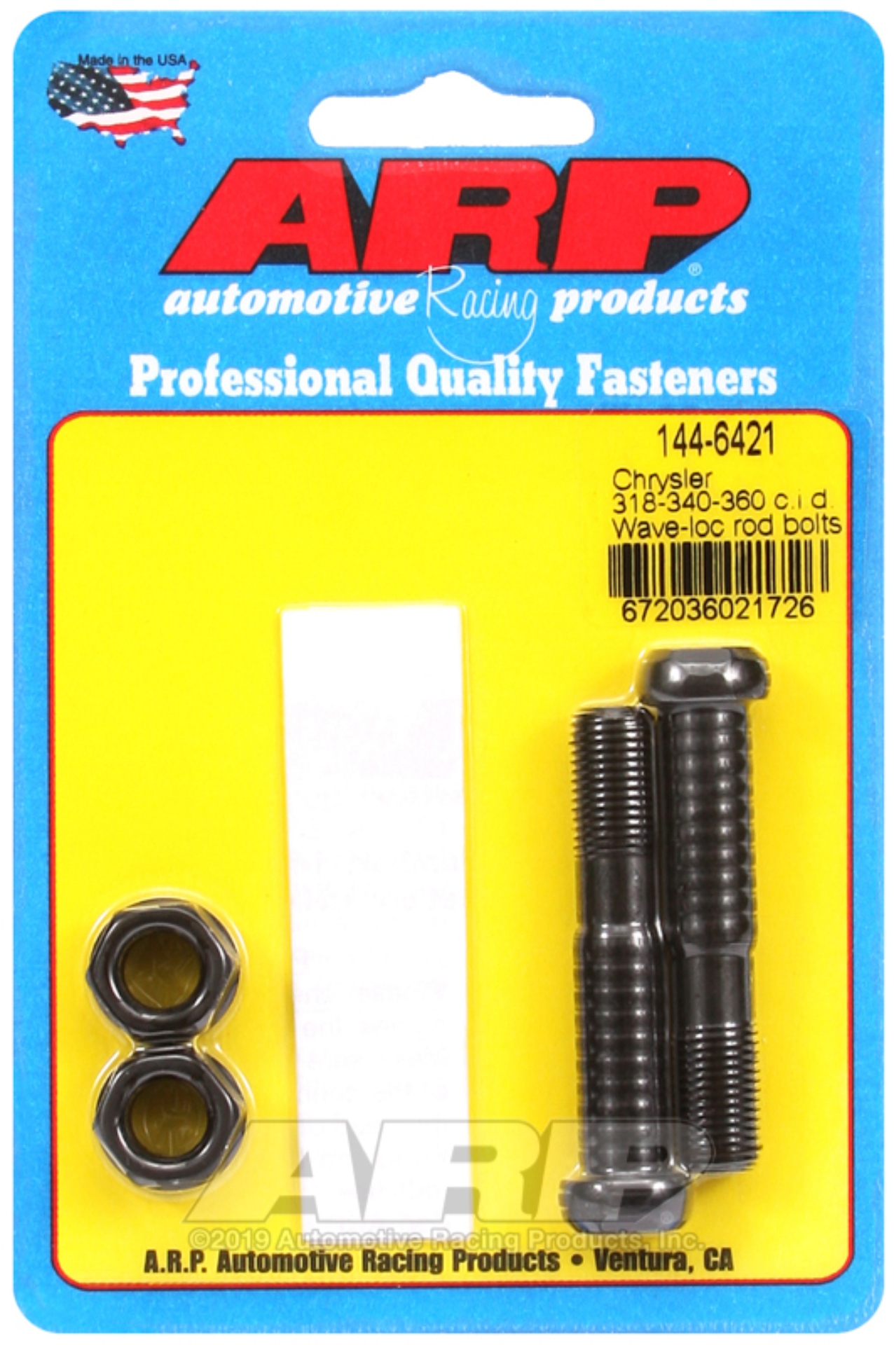 Picture of ARP Chrysler 318-340-360 c.i.d., wave-loc rod bolts