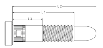 Picture of ARP 5/8-11 X 2.65 short knurl wheel stud kit