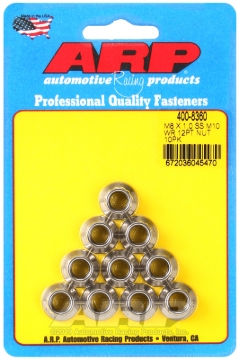 Picture of ARP M8 X 1.00 (M10 wr) SS 12pt nut kit