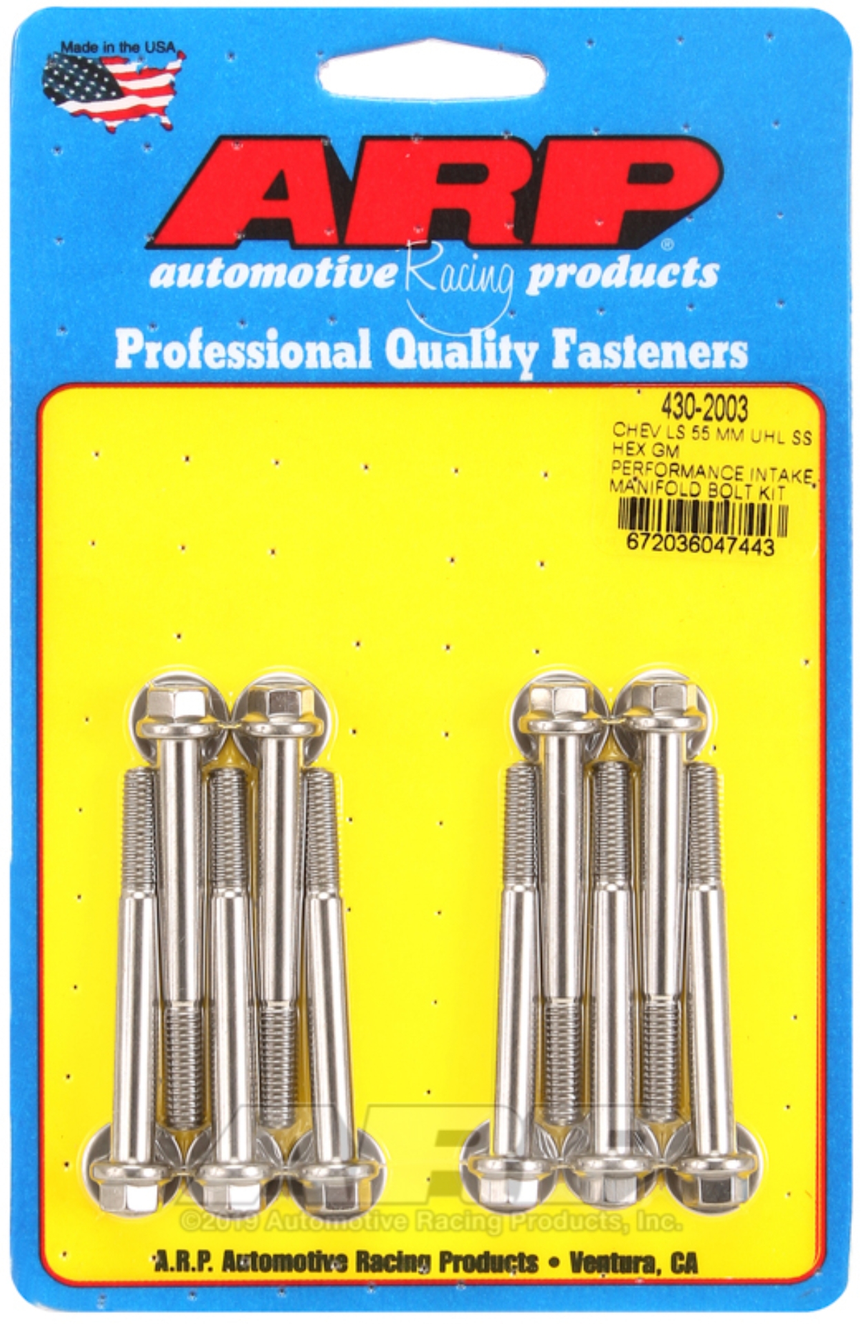 Picture of ARP Chevy LS 55mm UHL hex GM Performance intake manifold bolt kit