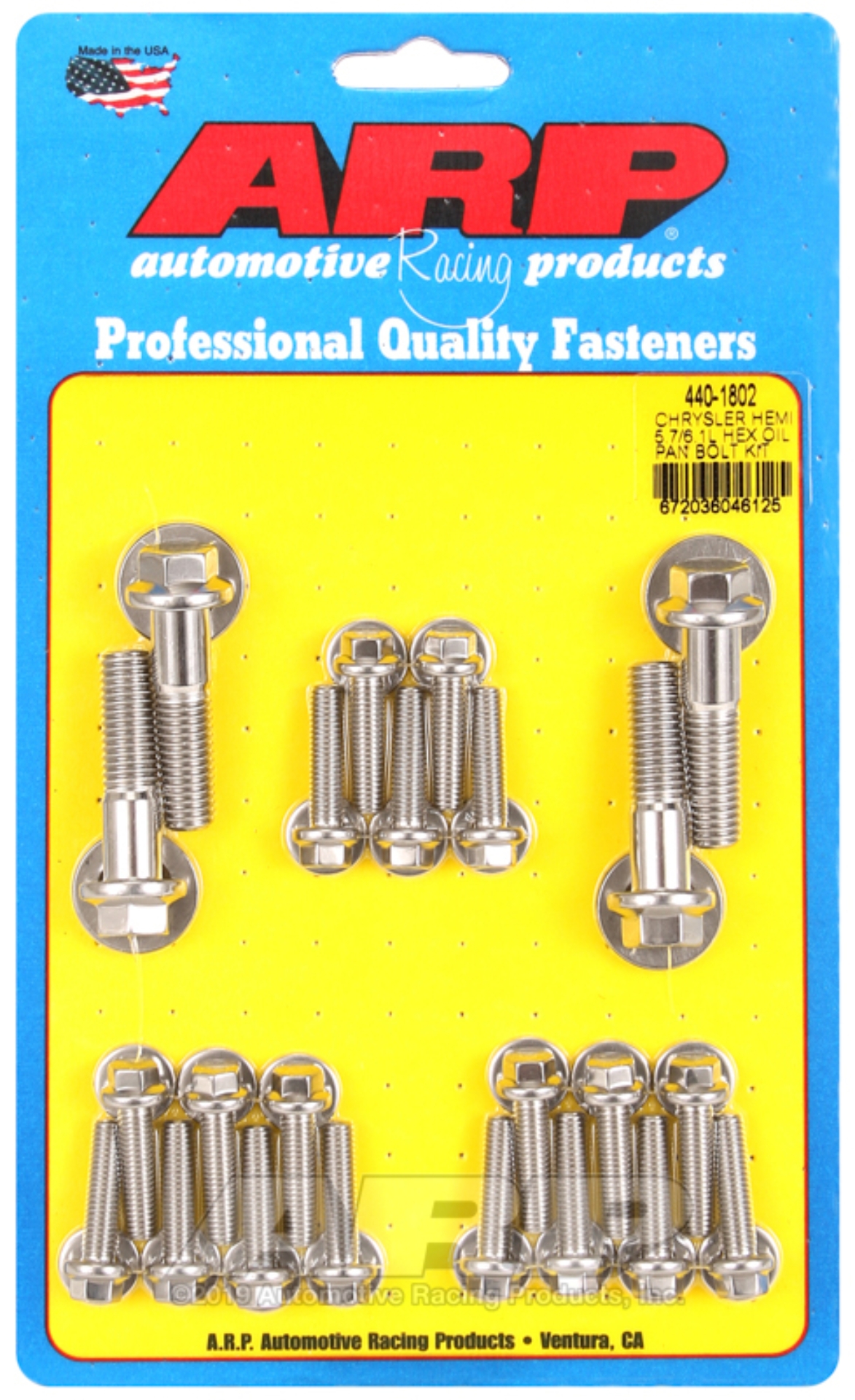 Picture of ARP Chrysler hemi 5.7/6.1L SS hex oil pan bolt kit