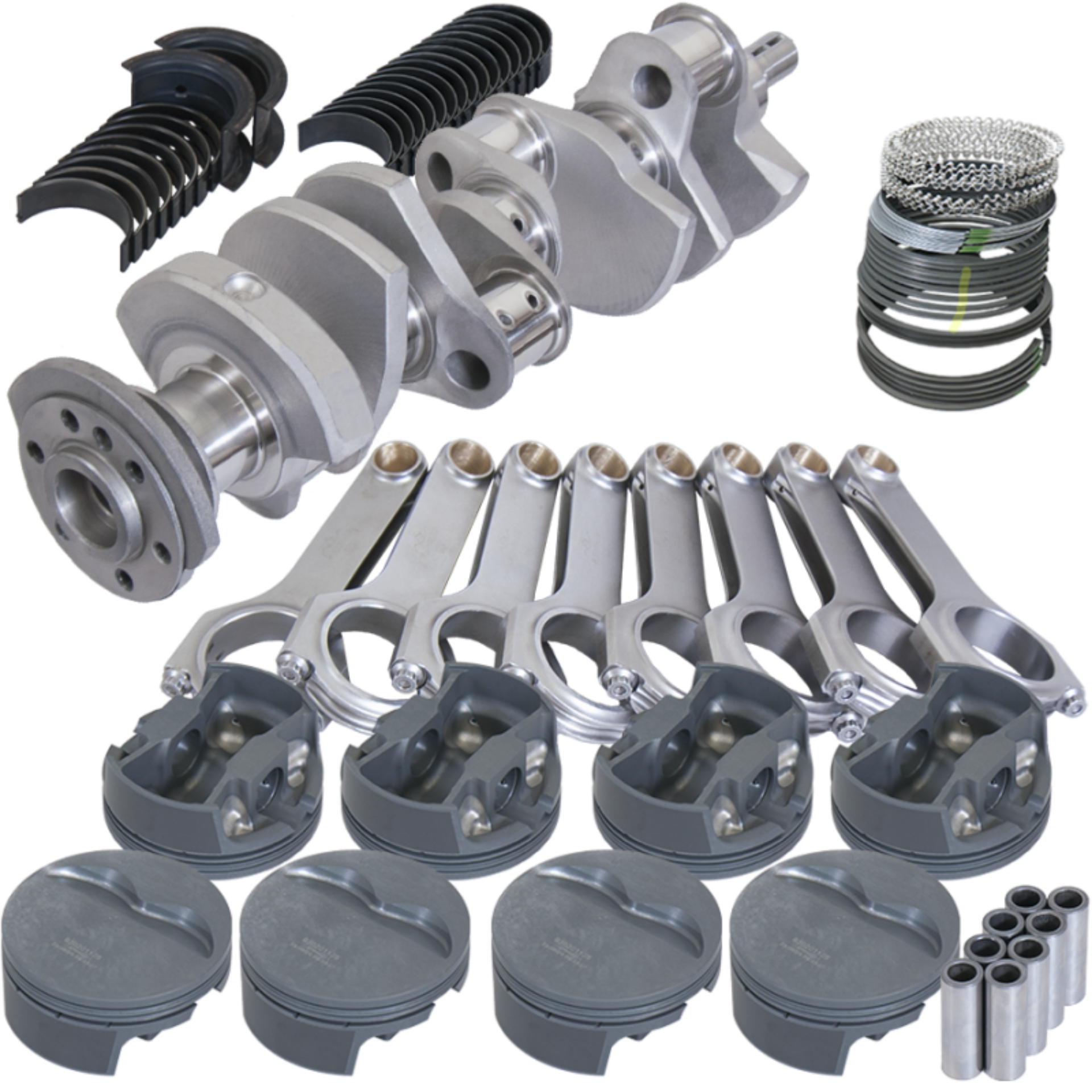 Picture of Eagle Chevy 400 350 Mains 4.000in Crank 6.000in H-Beam Stroker Rod 4.165in Pistons Rotating Assembly