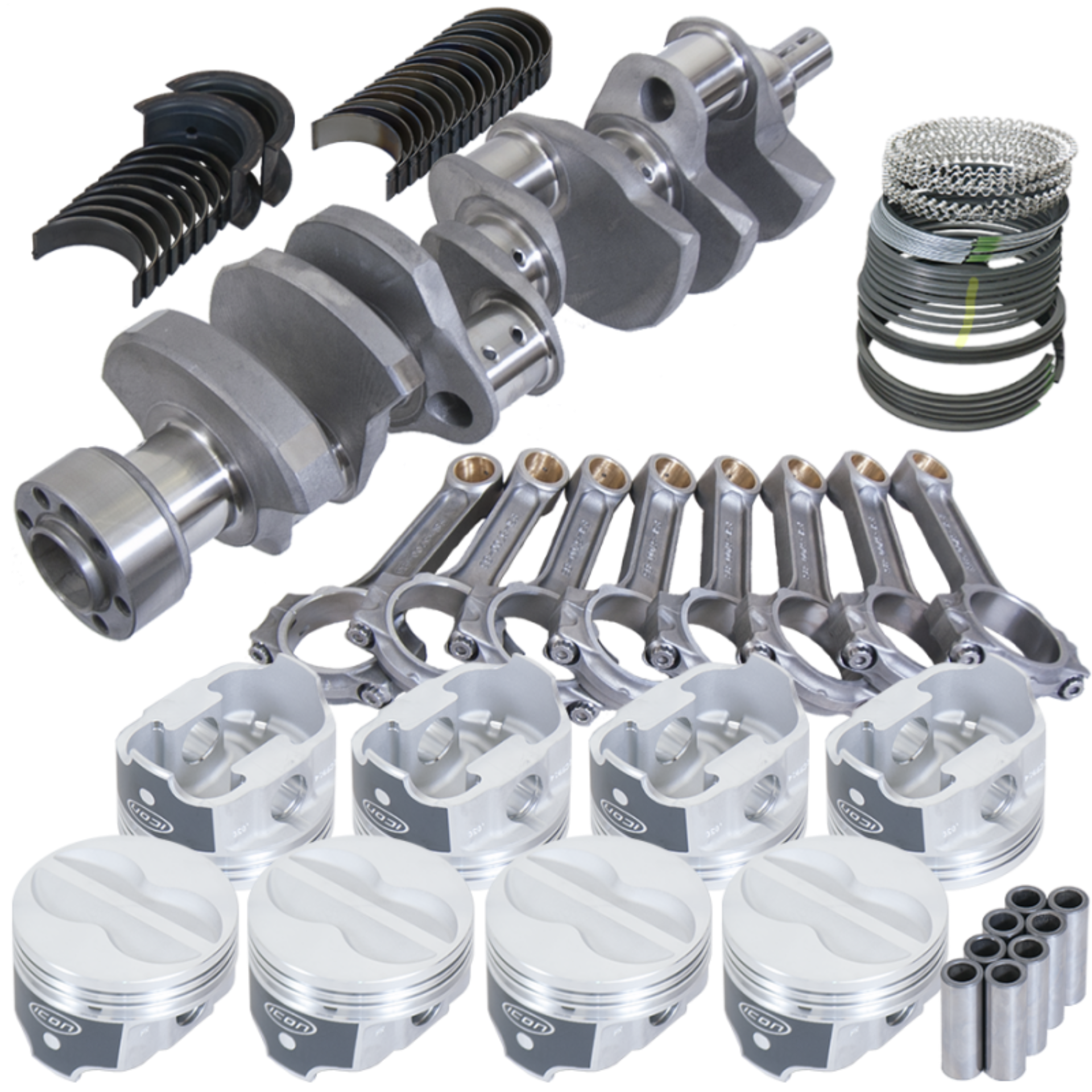 Picture of Eagle Chevy LT1 350 1Pc 3.750in Crank 5.700in I-Beam Rods -10cc 4.040in Pistons Rotating Assembly