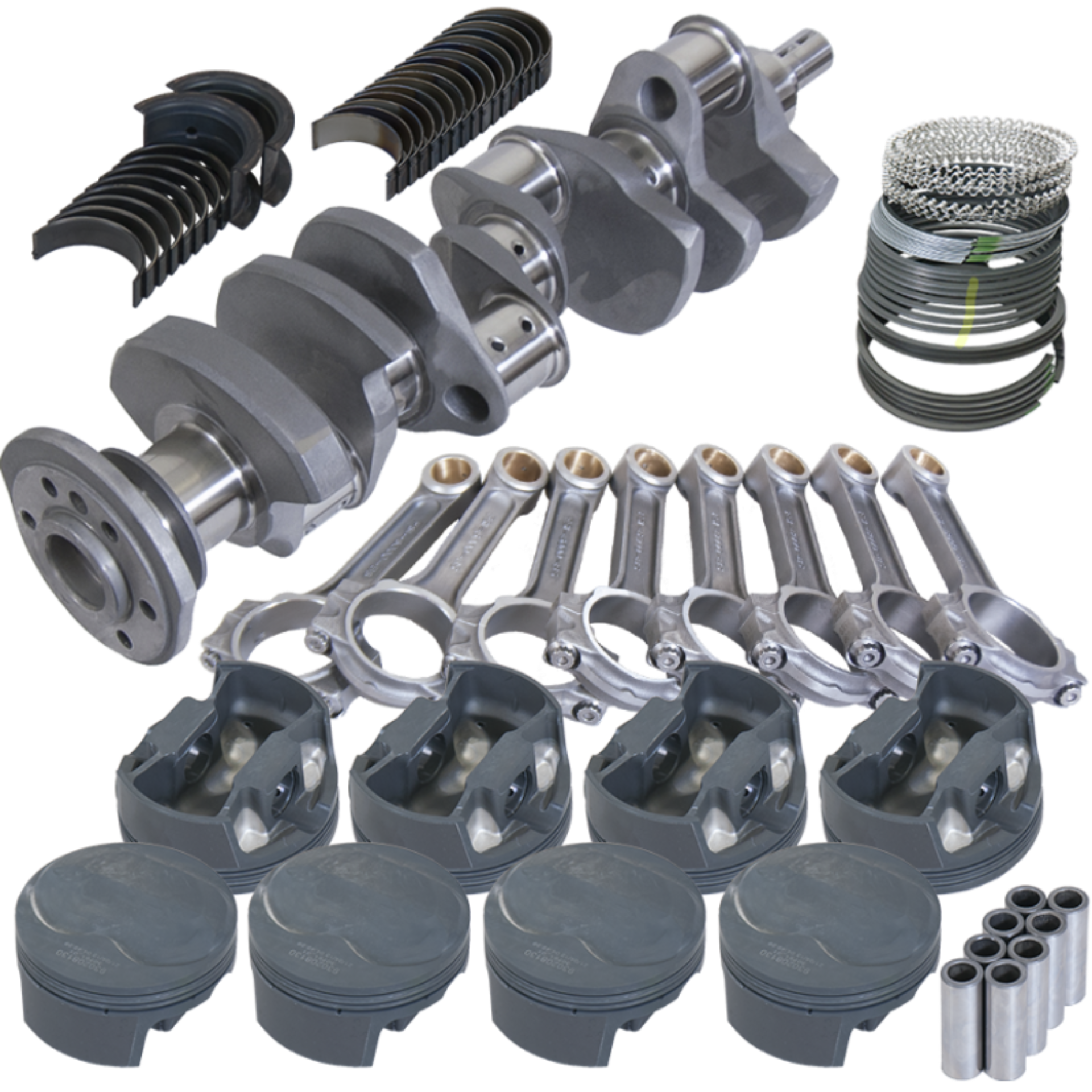 Picture of Eagle Chevy 350 3.750in Crank 6.000in I-Beam Rods 11cc Dome 4.040in Pistons Rotating Assembly