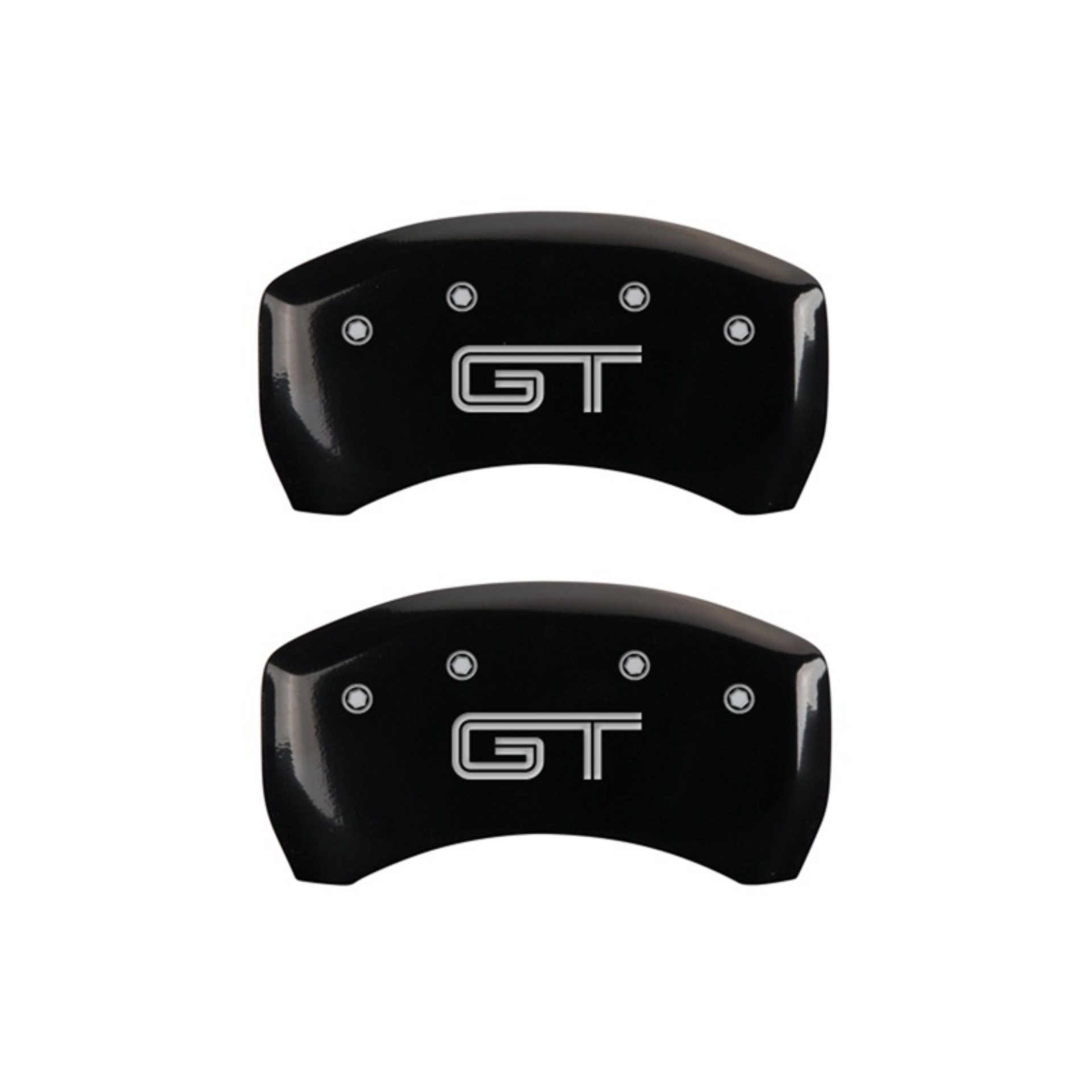Picture of MGP Rear set 2 Caliper Covers Engraved Rear GT Black finish silver ch