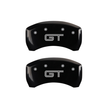Picture of MGP Rear set 2 Caliper Covers Engraved Rear GT Black finish silver ch