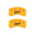 Picture of MGP Rear set 2 Caliper Covers Engraved Rear GT Yellow finish black ch