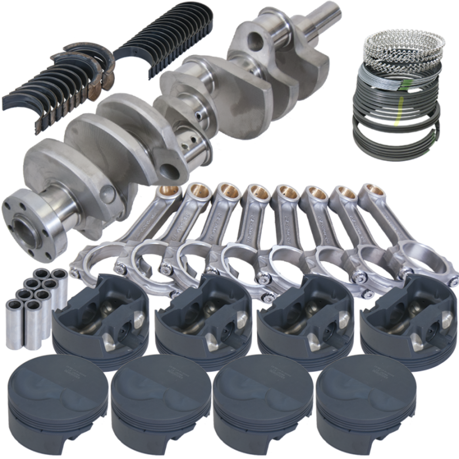 Picture of Eagle Ford 302 TW Heads 3.400in Crank 5.400in I-Beam Rods -6cc 4.040in Pistons Rotating Assembly