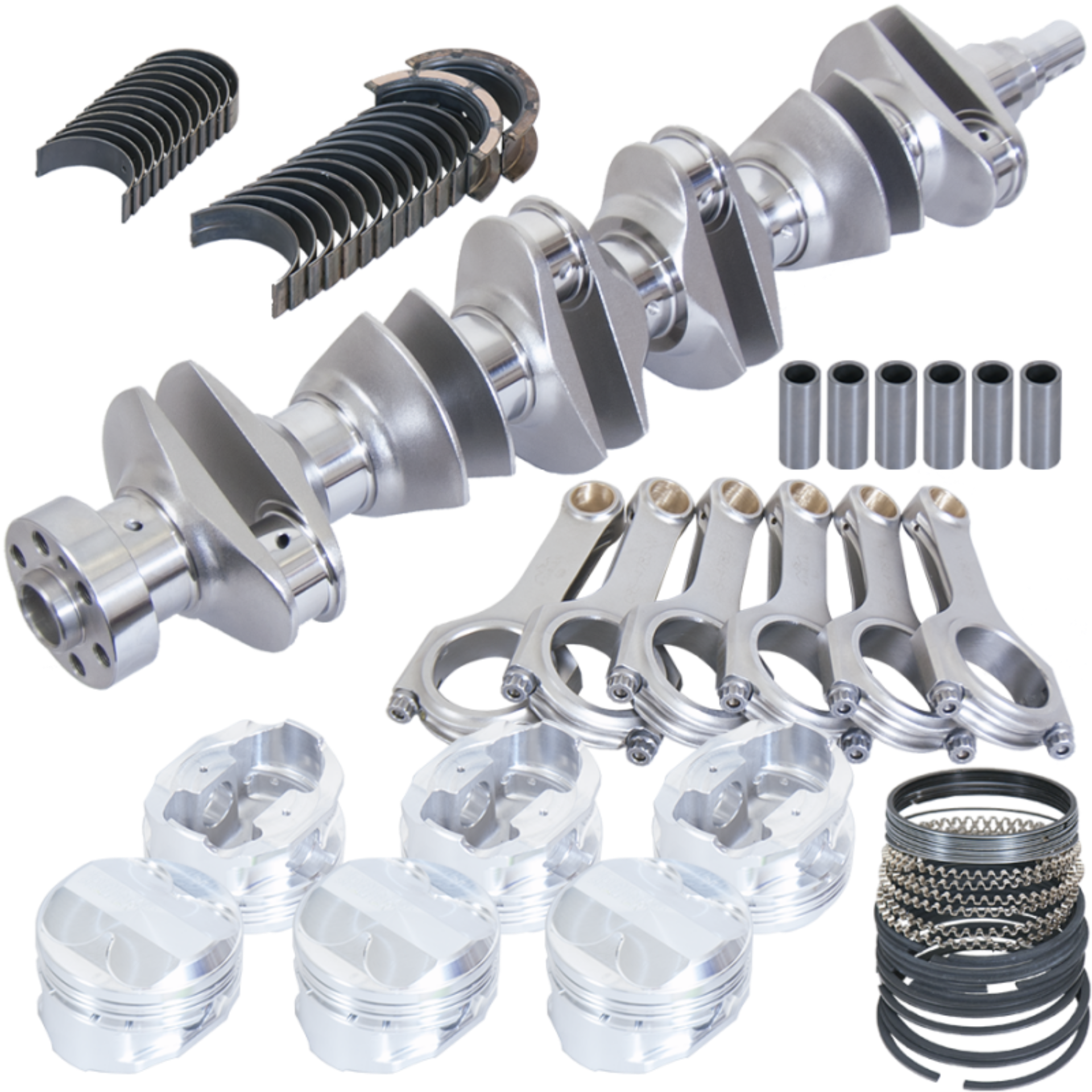 Picture of Eagle Nissan RB26 3.059in Billet Crank 4.783in H-Beam 26cc Dome 87mm Pistons Rotating Assembly