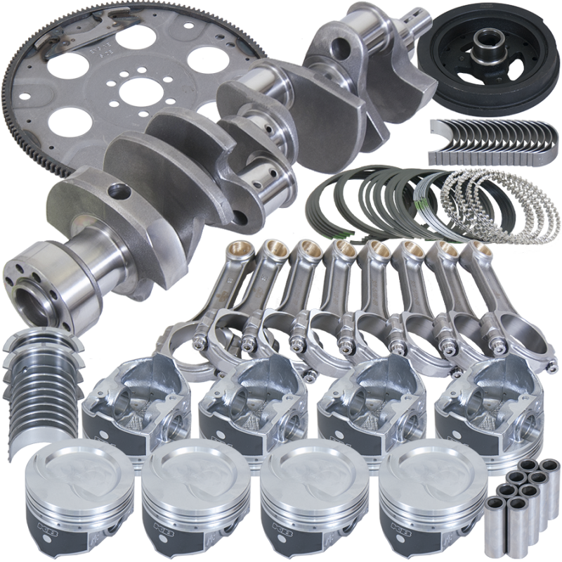 Picture of Eagle Chevy 350 1Pc 3.750in Crank 5.700in I-Beam Rod 4.060in Pistons 153 Tooth FP Balanced Assembly
