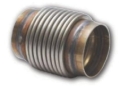 Picture of Vibrant SS Bellow Assembly w/ Solid Liner 4in inlet/outlet ID x 4in overall L Electro Polished