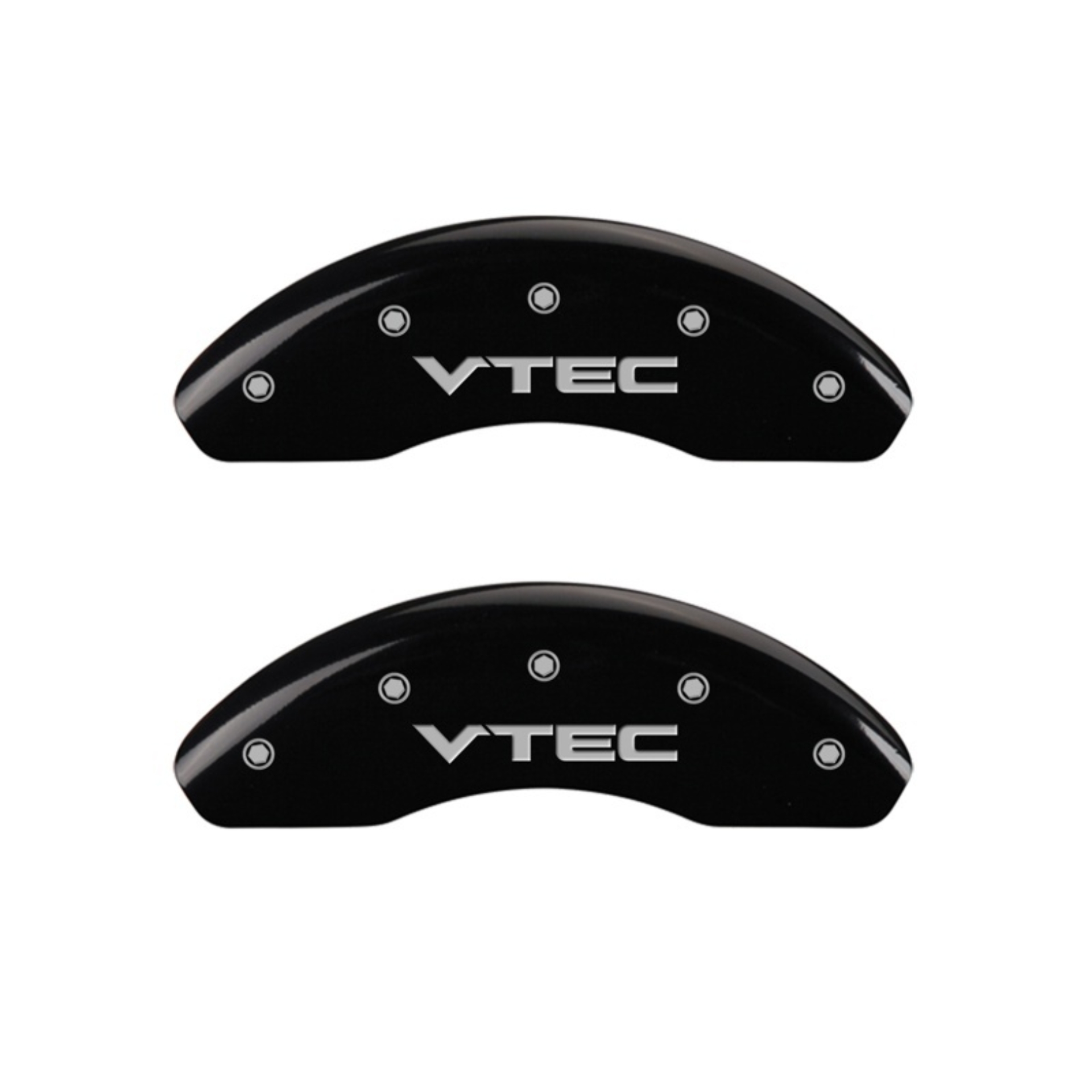 Picture of MGP Front set 2 Caliper Covers Engraved Front Vtec Black finish silver ch