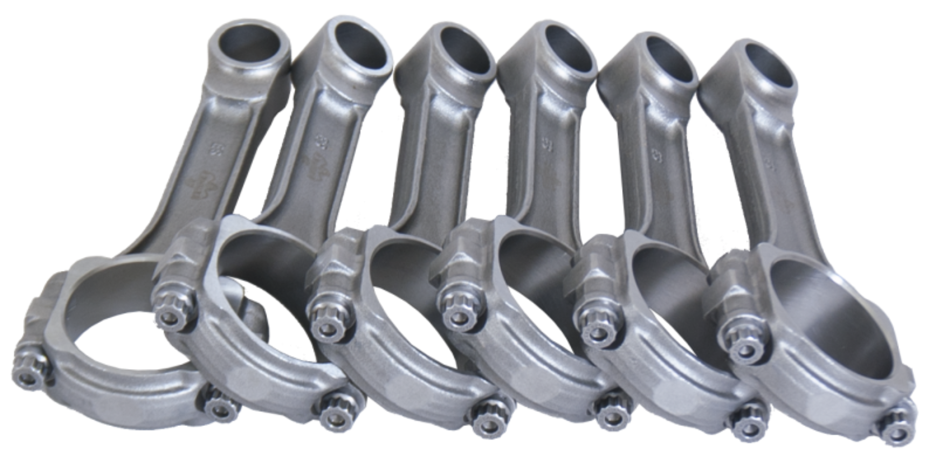 Picture of Eagle Jeep 4.0L/242 C.I. 6.123in 5140 Steel .9305in Press-Fit Pin 3/8in Bolts I-Beam Rods - Set of 6