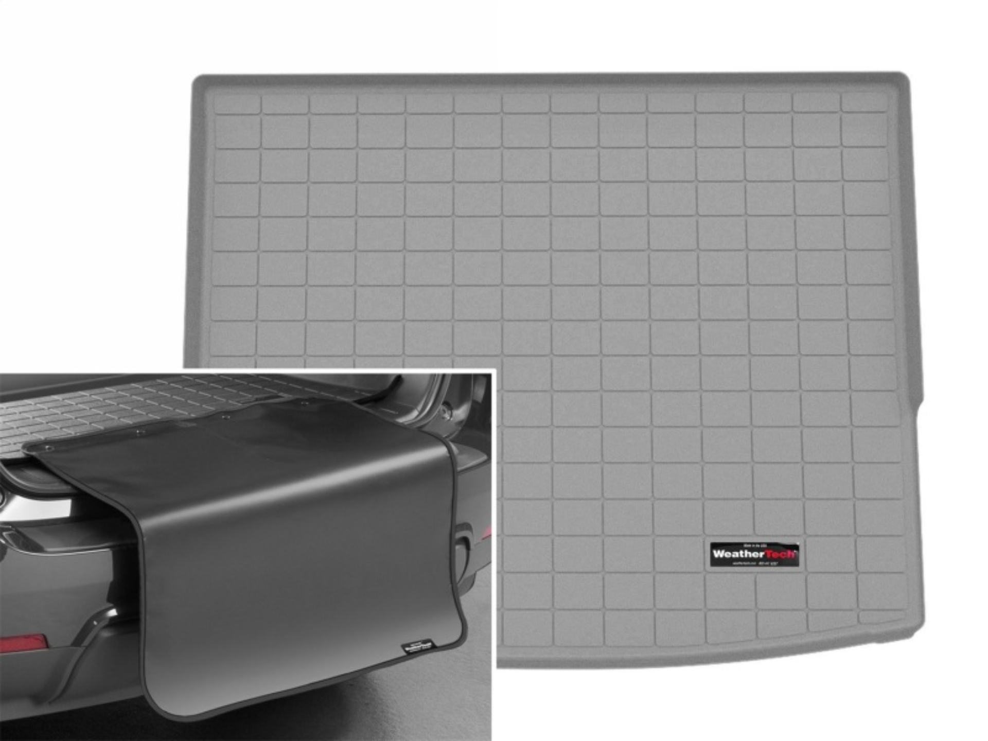 Picture of WeatherTech 2025 MINI Countryman (Incl. SE) Cargo Liner w/Bumper Protector - Grey