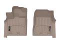 Picture of WeatherTech 2025 Infiniti QX80/Nissan Armada (Bench & Bucket Seats) Front FloorLiner - Tan