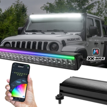 Picture of XK Glow XKmax 10in Offroad Light Bar w/ RGBW Chasing DRL & App Control