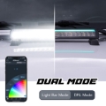Picture of XK Glow 50in Offroad Light Bar w/ RGBW Chasing DRL & App Control