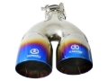 Picture of aFe Takeda 2.5in 304 Stainless Steel Clamp-on Exhaust Tip Passenger Side 2.5in Inlet 4inDual - Blue