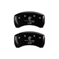 Picture of MGP Rear set 2 Caliper Covers Engraved Rear GT500 Shelby & Cobra Black finish silver ch