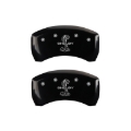Picture of MGP Rear set 2 Caliper Covers Engraved Rear Tiffany Snake Black finish silver ch