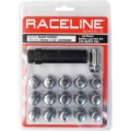 Picture of Raceline Spline Lug Nut Kit with Spline Key 12 x 1.5 - 16 Pack - Chrome