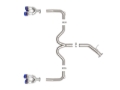 Picture of aFe 22-24 Kia Forte GT 1.6L 3in-2.5in 304 Stainless Steel Axle-Back Exhaust w/ Blue Flame Tips