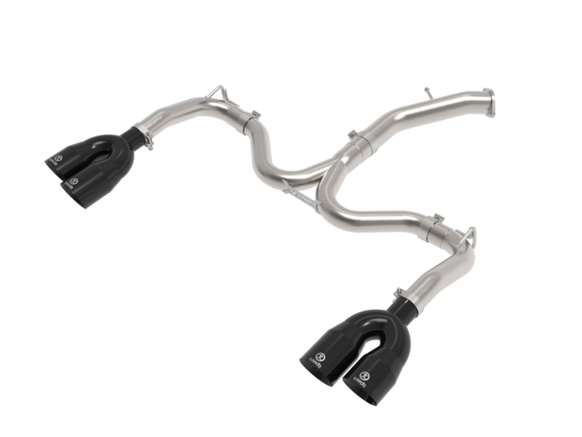 Picture of aFe 22-24 Kia Forte GT 1.6L 3in-2.5in 304 Stainless Steel Axle-Back Exhaust w/ Black Tips