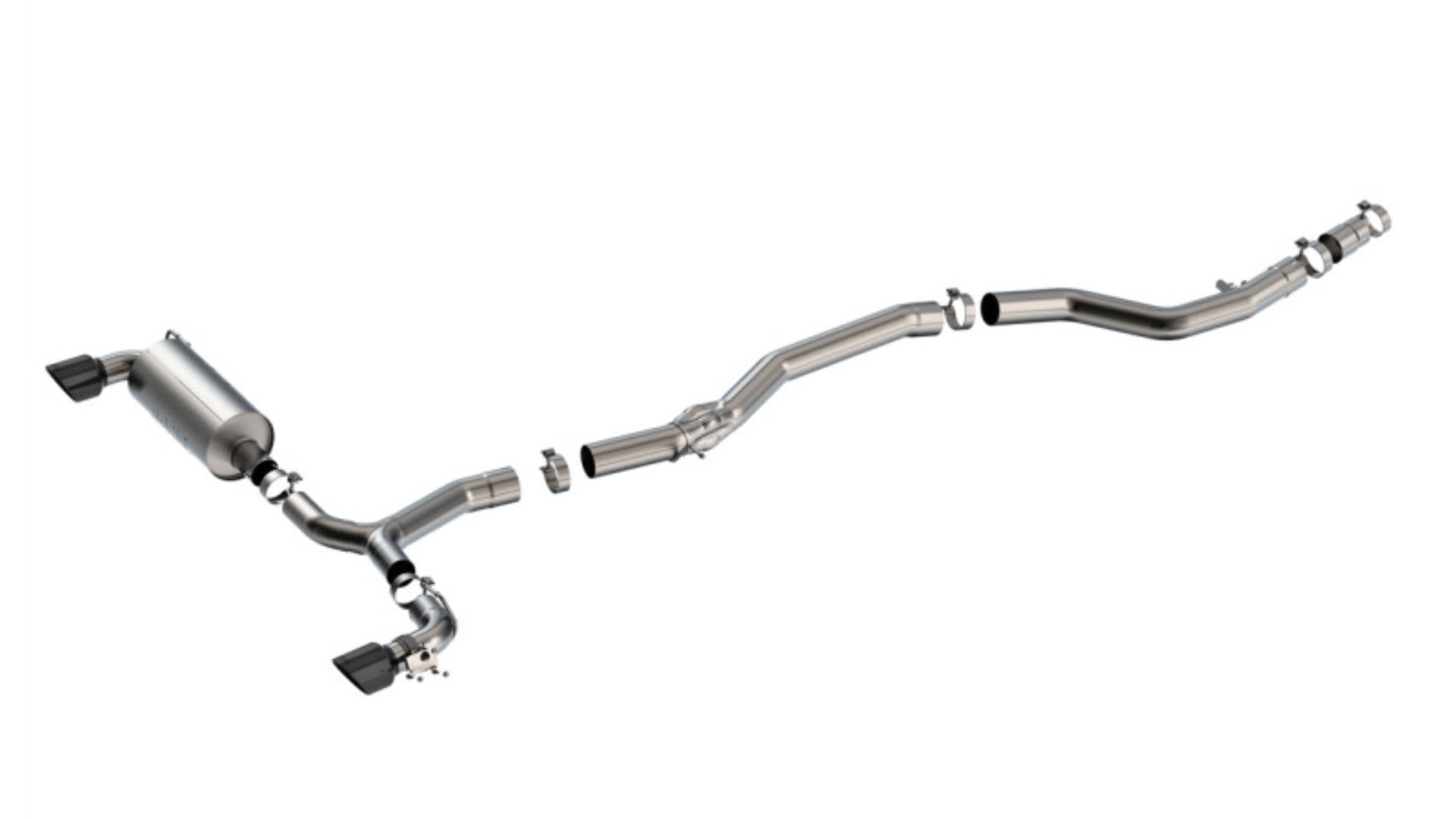 Picture of Borla 20-25 Toyota GR Supra ATAK Cat-Back Exhaust System w/ Black Chrome Tips