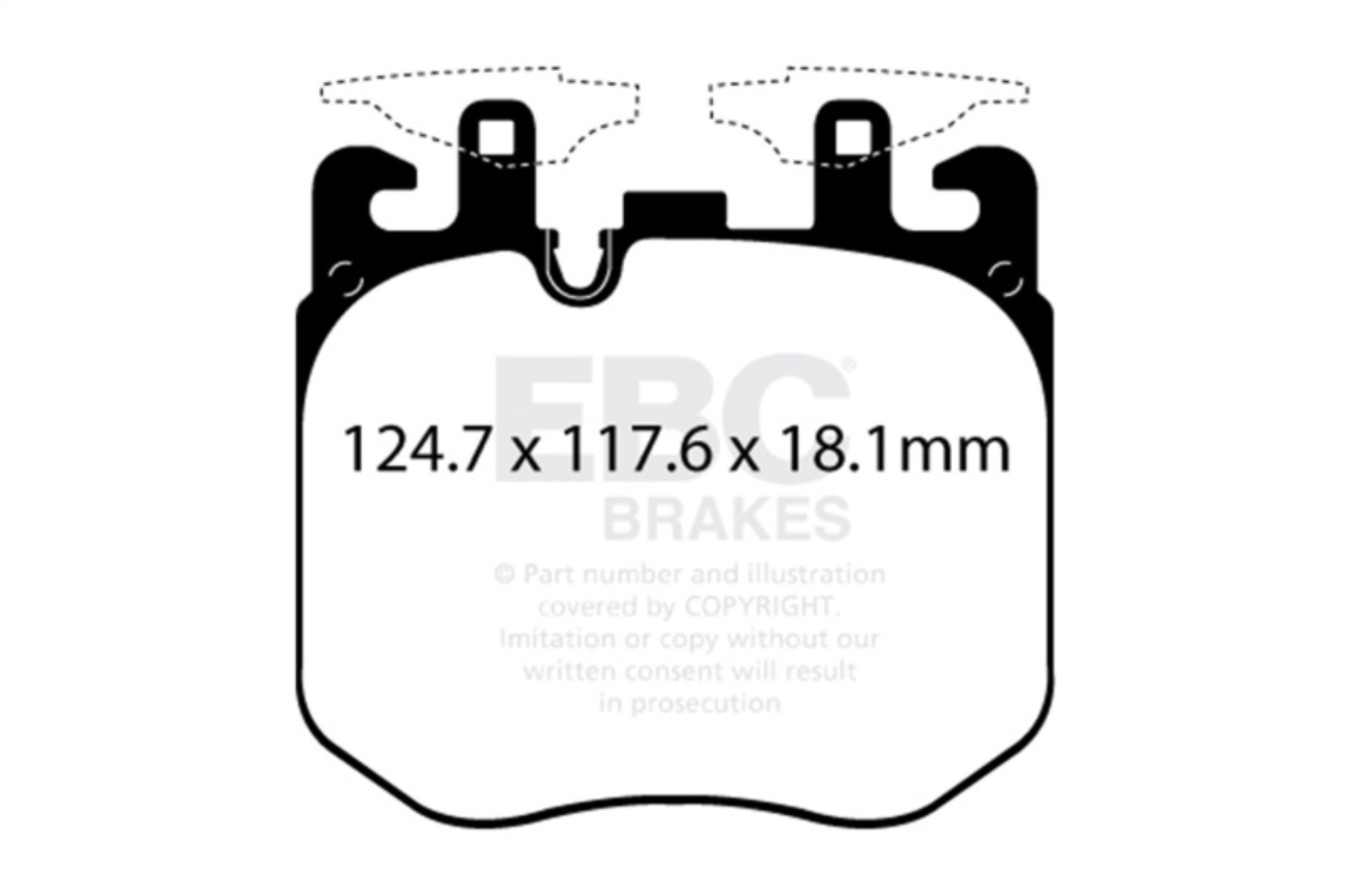 Picture of EBC Racing 2021+ BMW 430 Coupe w/M Sport Brakes (G20/G22) RP-X Race Front Brake Pads