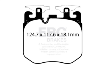 Picture of EBC Racing 2021+ BMW 430 Coupe w/M Sport Brakes (G20/G22) RP-X Race Front Brake Pads