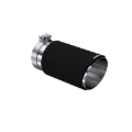 Picture of MBRP Universal Carbon Fiber Tip 6in OD/5in Inlet/12in L - Angle Cut Tip