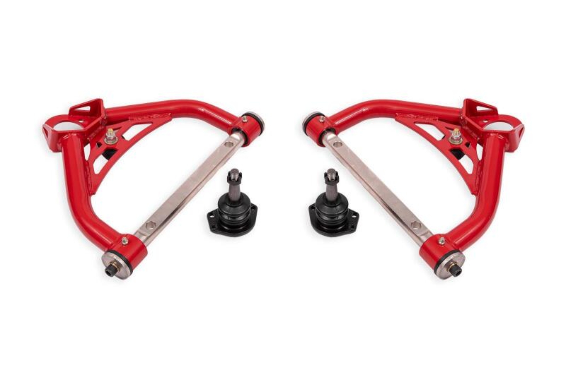 Picture of BMR 70-81 Chevrolet Camaro Non-Adj. Upper A-Arms w/ 0.5in Tall Ball Joint (Delrin) - Red