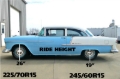 Picture of Ridetech 55-57 Chevrolet Bel Air Composite Leaf Spring w/ HQ Shock Kit - 2in Drop - Rear