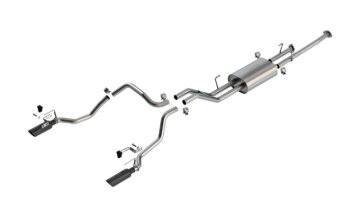 Picture of Borla 07-21 Toyota Tundra w/ Long Bed Cat-Back Touring SS Catback Exhaust w/ Black Chrome Tips