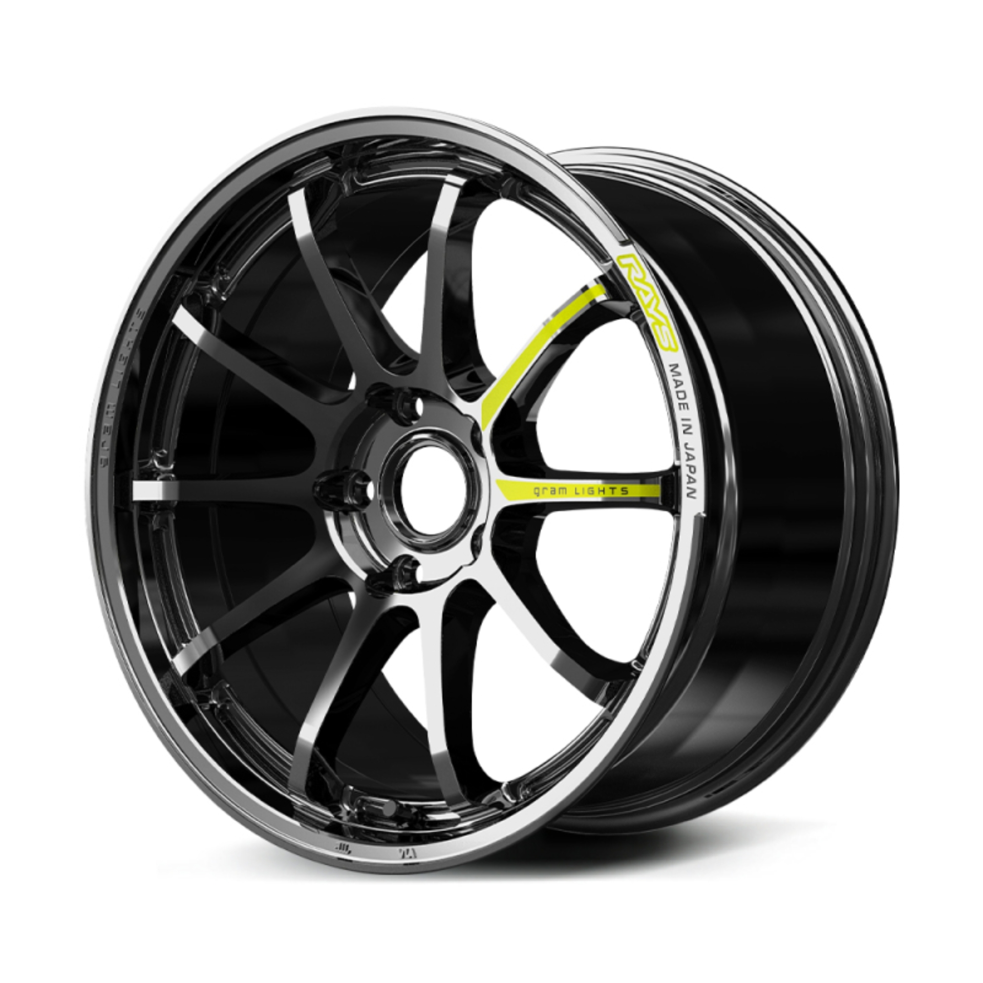 Picture of Gram Lights 57NR Limited Edition 18X8.5 +45 5x120 Rays Black Metal Coat (RB)