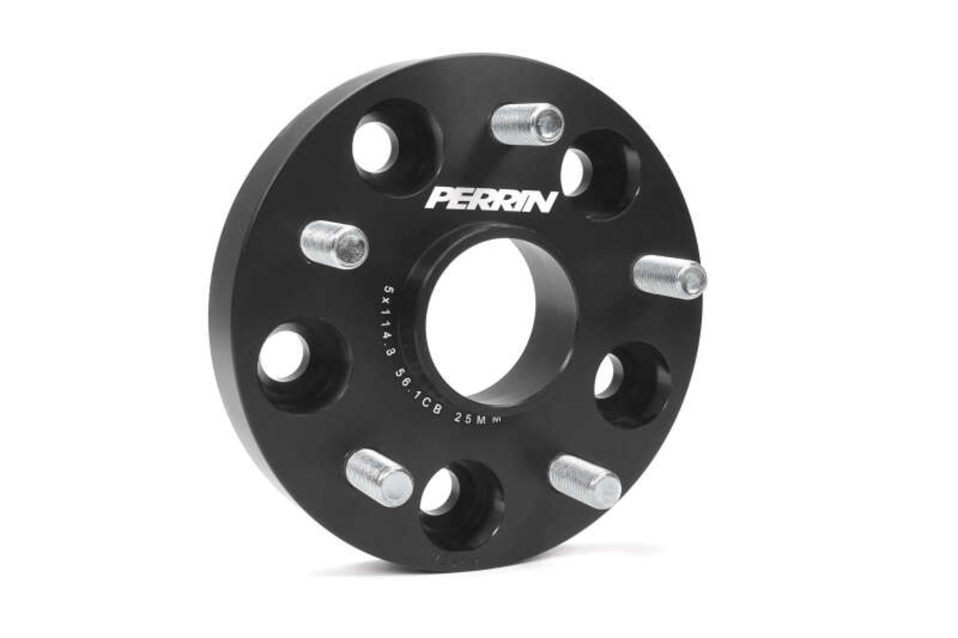 Picture of PERRIN Subaru 25mm Wheel Spacers 5x114.3 BP w/56mm Hub - Black